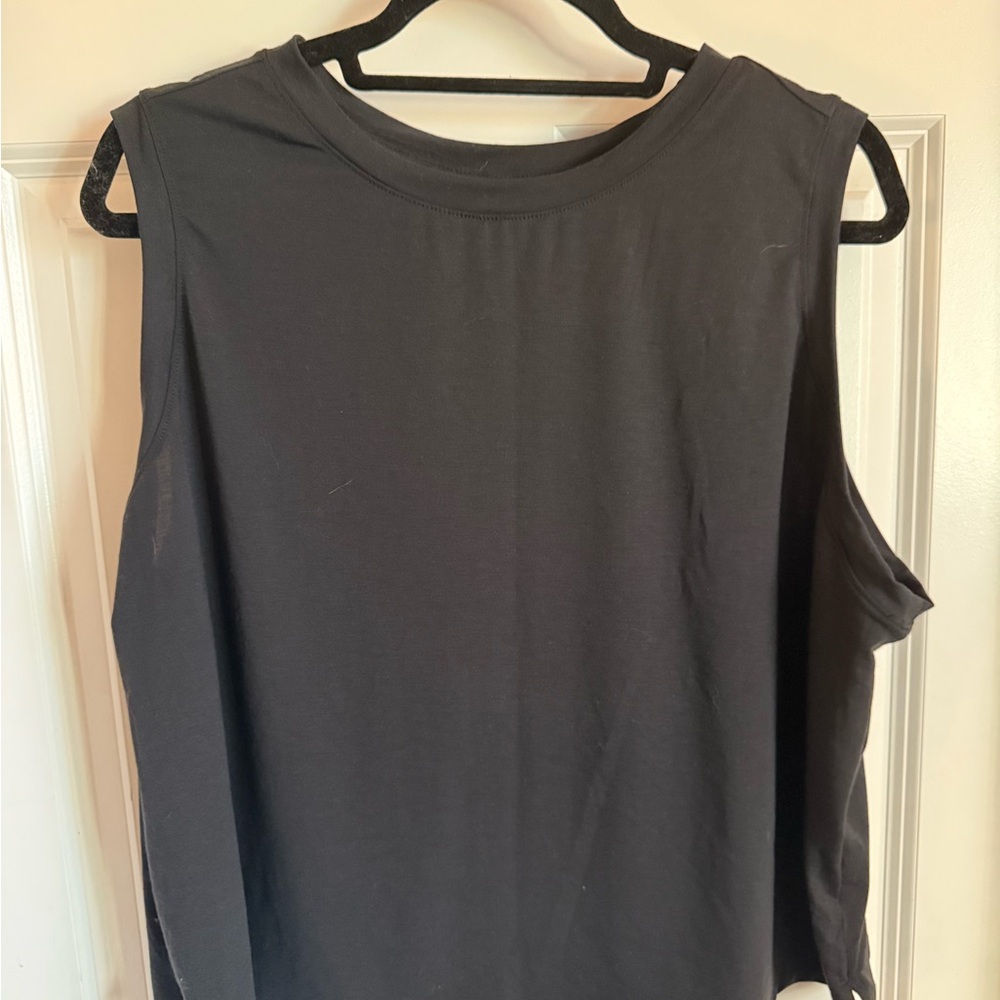 All in Motion Black Muscle Tee